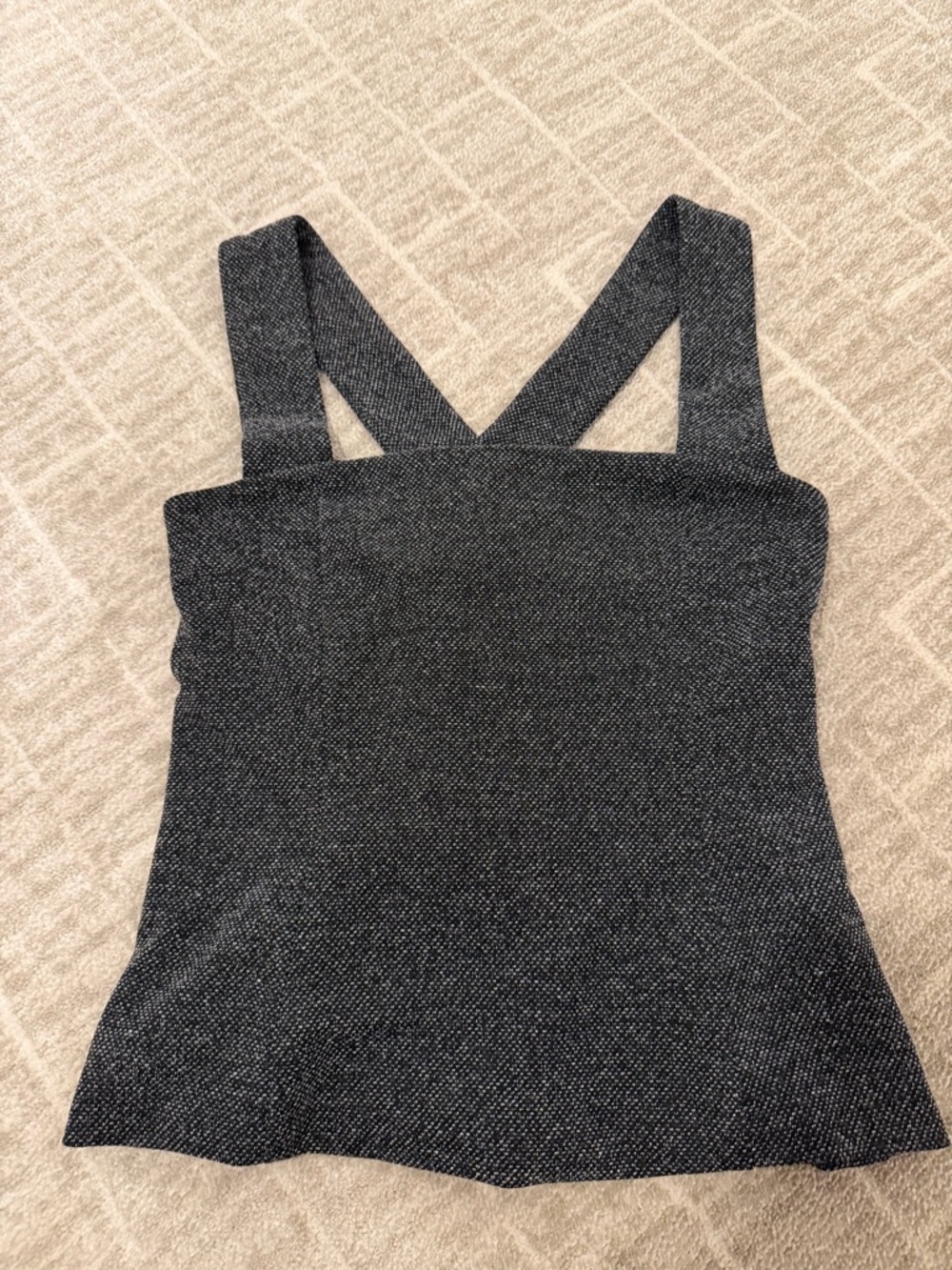 Smythe Black and Silver Knit Tank Top